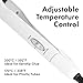 White Fusion Tool by The Hair Shop - Keratin Glue Melting Fine Tip Connector for U-Tip Hair Extensions, Matte Black Ergonomic Patented Design - Professional Salon Glue Heat Tool for Keratip Extensions