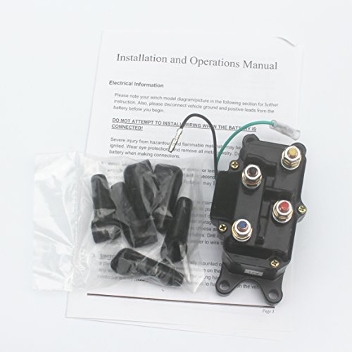 kipa Winch Solenoid Relay 12V 250A for ATV UTV SUV Jeep Trailer Hydraulic Pump Lift Jack Replace OEM Part # 63070 62135 74900 2875714 70715 with Waterproof Caps and Instruction Manual - Image 3