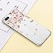 GVIEWIN Clear Case for iPhone 8 Plus/7 Plus, Flower Pattern Design Soft & Flexible TPU Ultra-Thin Shockproof Transparent Floral Cover, Cases for iPhone 7 Plus/8 Plus 5.5 Inch (Cherry Blossom/Pink)