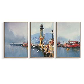 NWT Framed Canvas Wall Art for Living Room,...