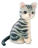 Hamanaka made in felt wool kit fluffy wool, felt cat American Shorthair H441-426 Designed by Susa SunaTomoko