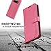 Galaxy S10+ Plus Wallet Case, TUCCH S10 Plus Case, PU Leather RFID Blocking Flip Case with Card Slot, Stand Holder Slim Book Cover Compatible with Galaxy S10 Plus (6.4 inch 2019) - Hot Pink