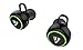 Jarv NMotion MINI True Wireless Earbuds Bluetooth Stereo Headphones, Sport Earphones, True Wireless Sweatproof Headphones w/ Built-in Mic, Secure Fit for Apple iPhone, iPad & Android Phones - Black