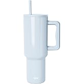 Simple Modern 40 oz Trek Tumbler with Handle and Straw Lid | Cup Holder Friendly Insulated Stainless Steel Travel Mug | Ice Melt