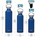 MIRA Alpine Stainless Steel Vacuum Insulated Water Bottle with 2 Lids - Thermos Flask Keeps Water Cold for 24 Hours, Hot for 12 Hours - Hydro Bottle BPA-Free Cap - 25 oz (750 ml) - Hawaiian Blue