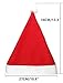 Yansanido 1 Dozen(12pack) 16'' x 12.2'' Adult Santa Hat Traditional Red and White Felt Hats Christmas Santa Hat