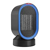 COMLIFE Portable Space, PTC Ceramic Heater with Fan&Auto Oscillation, ETL Listed, Small Desktop Heating Fan with Overheat & Tip Over Protections for Office Indoor Home, 600 W