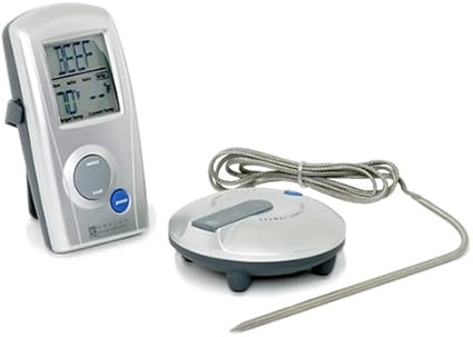 Amazon Com Oregon Scientific Aw129 Wireless Bbq Thermometer With Probe Thermometer And Remote Meat Thermometers Garden Outdoor