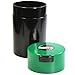 Tightvac - 1 oz to 6 ounce Airtight Multi-Use Vacuum Seal Portable Storage Container for Dry Goods, Food, and Herbs - Dark Green Cap & Black Body