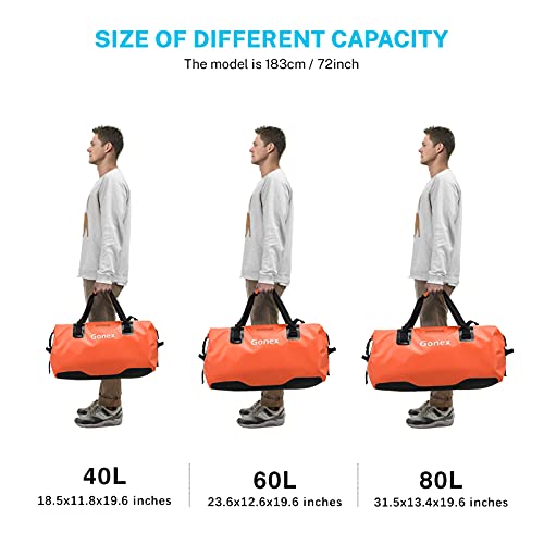 Gonex 80L Extra Large Waterproof Duffle Travel Dry Duffel Bag Heavy