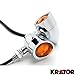 2pcs Chrome Heavy Duty Motorcycle Turn Signals Bulb Indicators Blinkers Lights