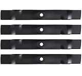 4PK Lawn Mower Blades for 42" John Deere GX22151 GY20850 D100 D105 D110 D120 D130 LA100 LA105 LA110 LA115 LA120 LA125 LA135