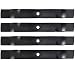 4PK Lawn Mower Blades for 42" John Deere GX22151 GY20850 D100 D105 D110 D120 D130 LA100 LA105 LA110 LA115 LA120 LA125 LA135 primary