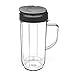 ELEFOCUS 22 OZ Tall Mug cup with Flip Top To-go Lid for 250W Blender Juicer