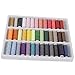 Generic Bluecell 39 Assorted Color 200 Yards Per Unit Polyester Sewing Thread Spool Set + Bluecell LCD Cleaner Stylus