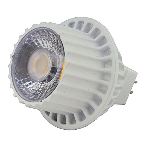 LEDwholesalers MR16 12V 8W LED Narrow Angle Spot Light Bulb, 50W Equivalent, for Landscape, Recessed, and Track Lighting, Warm White, 1243WW