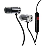 Munitio NINES Tactical Earphones with 1 Button Universal Mic Control - Dark Silver