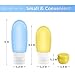 Portable Silicone Travel Bottles Set: Traveling Size Shampoo Bottle and Cream containers with Plastic Organizer Zipper Bag TSA Approved Hand Squeeze Toiletry Container Accessories Kit for Toiletries, 6 Piece Set