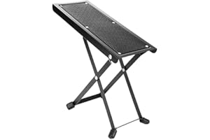 Adjustable Height Guitar Foot Stool,Guitar Pedal, Anti-Slip Foldable Guitar Pedal