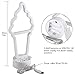 Ice Cream Shape Neon Sign, LED Neon Light Art Decorative Lights Operated by Battery/USB with Holder Base for Baby Room Christmas Wedding Party Supplies