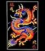 Asian Dragon Flocked Blacklight Poster 23 x 35in