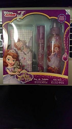 Sofia the First 3 Piece Set (Eau de Toilette, Body Spray, Makeup Bag) by Disney Junior