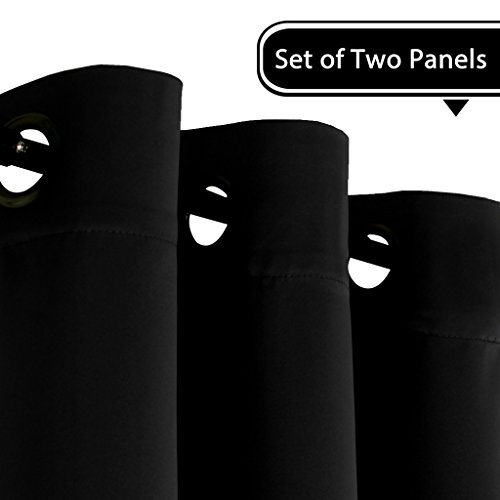image for H.VERSAILTEX Blackout Thermal Insulated Curtains (2 Panels) Grommet Wi