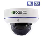 SV3C Full HD 1080P Dome POE IP Security Camera Indoor/Outdoor(Wired, not Wireless), Vandal-Proof, IP66 Waterproof, Support Remote Viewed by iPhone,Andriod Phone,Pad and Windows PC