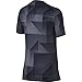 NIKE Boys' Short Sleeve All Over Print Training Top, Light Carbon, Medium