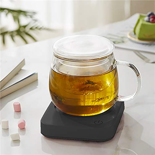 Coffee Mug Warmer, VOBAGA 4 Hours Auto Shut-Off Coffee Warmer Plate for Office Home Desk Use with 3 Temperature Settings, Electric Cup Warmer For Cocoa,Tea, Milk, Black (No Cup)
