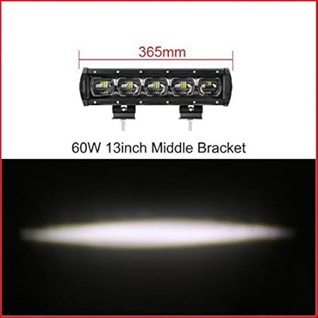 Amazon Al 車用ケーブル 6d レンズ 単列 Led ライトバー車 トラック 4wd オフ道路 Atv トレーラー 防水 Led ライトバーオフロード 13 Inch 60w X1 Al 7315 T003 カーオーディオケーブル 車 バイク