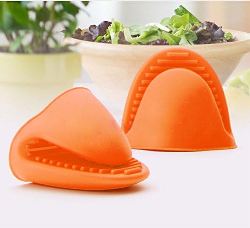 Silicone Pot Holder Oven Mini Mitt 1 Pair (2pc), Cooking Pinch Grips - Heat Resistant