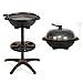 Giantex Electric Grill Indoor Outdoor, Non-stick Grill Griddle Plate, 3 Cooking Zones, Temperature Control, Drip Tray, 1350W 200sq.in BBQ Grill for Balcony Apartments Backyard Party Camping (Black)