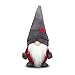 FUNPRT Handmade Swedish Tomte Santa Gnome Plush,Santa Scandinavian Gnome Plush Birthday Present Holiday Home Ornaments Christmas Santa Decoration Table Decor,Grey