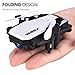 SIMREX X300C Mini Drone with Camera WiFi HD FPV Foldable RC Quadcopter Rtf 4CH 2.4Ghz Remote Control Headless [Altitude Hold] Super Easy Fly for Training, White