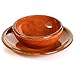Ancient Cookware, Mexican Clay Soup Bowl, Plain, 20 Ounces