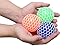 Stress Relief Mesh Squishy Toy Balls Set, Grape Squeeze Hand and Wrist Sensory and Fidget Toy to Vent Mood and Autism, Soft and Fun Novelty Pressure Ball for Kids and Adults, Blue, Green & Orange Pack