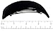 Parcelona French Curved Glossy Black Volume Celluloid Acetate Automatic Hair Clip Barrette