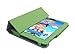 Insignia Flex 8-Inch Tablet (NS-14T002) Custom Fit Portfolio Leather Case Cover with Built In Stand- Green