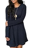 ReachMe Womens Pullover Tunic Sweater Dress Long Sleeve Fall Tunics For Leggings