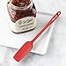 Silicone Jar Spatula | 600F Heat Resistant Non-Stick Rubber Scraper | Perfect for Jars, Smoothies, Blenders | One Piece Utensils | Durable Kitchen Cookware (UpGood Professional Spatulas, Red)