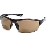 Pink Ribbon Shades, Inc. Bifocal Safety Sport Wrap Reading Sunglasses Readers for Men and Women