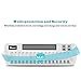 Bonai 16 + 2 Bay/slot Smart Battery Charger with LCD Display for AA AAA NiMH NiCD & Ni-MH Li-ion 9V Rechargeable Batteries, with AC Wall Adapter