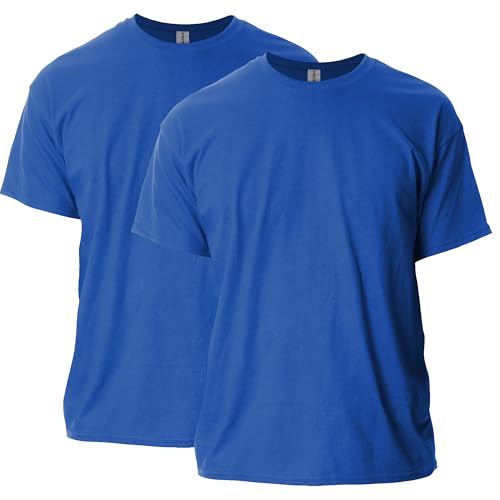 Gildan Adult Ultra Cotton T-Shirt, Style G2000, Multipack, Royal (2-Pack), X-La…