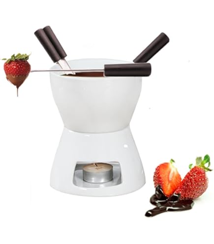 Amazon.com: BSTKEY 400ML Ceramic Butter Warmer Set with 4 Forks