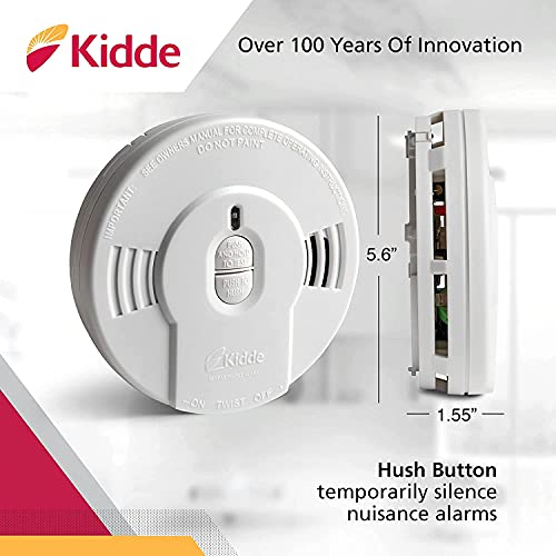 Kidde Smoke Detector, 10Year Battery, LED Indicators, Replacement