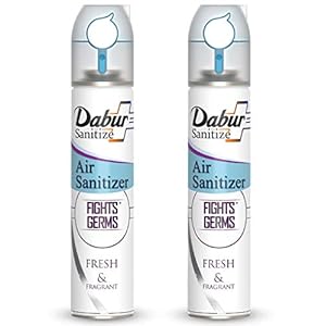 DABUR Sanitize Air Sanitizer | Protects from Air Borne Germs – 240 ml (Pack of 2)