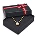 SWEETV Round Swarovski Crystal Birthstone Necklace - 18K Gold Plated Chains Jewelry Gift for Women Girls, 18