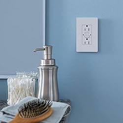 Lutron CAR-15-GFST-BL Claro 15-Amp Self-Testing