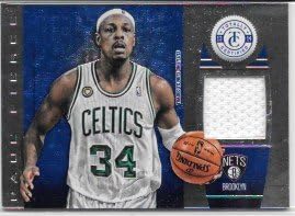 Paul Pierce 2013-14 Totally Certified Materials Blue #34/99 (jersey number and serial same) Boston Celtics Jersey Insert Card #63